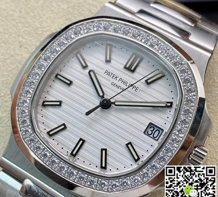 Patek Philippe Nautilus 5713 1G-010 PPF Factory 1:1 Best Edition Replica Watch V4 White Dial Swiss Cal.324 SC
